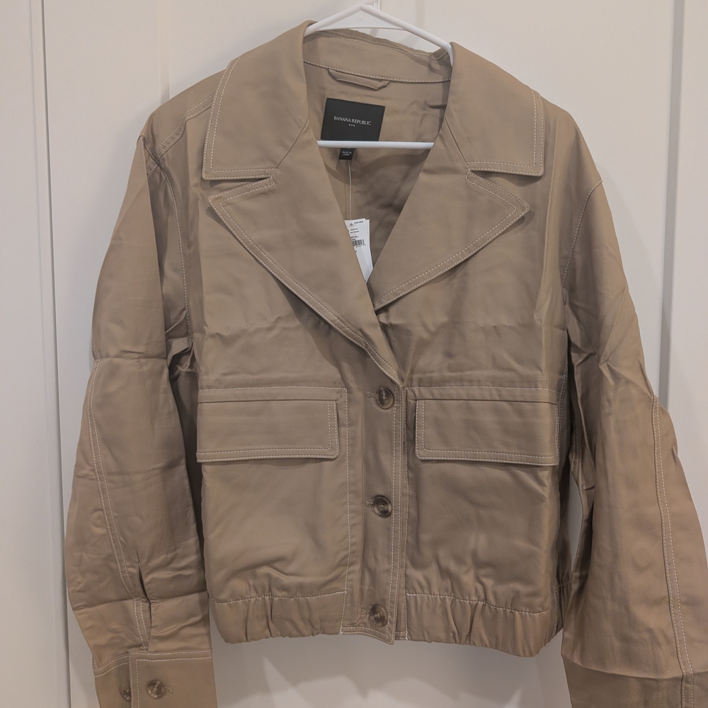 Banana Republic Utility Jacket in Tan